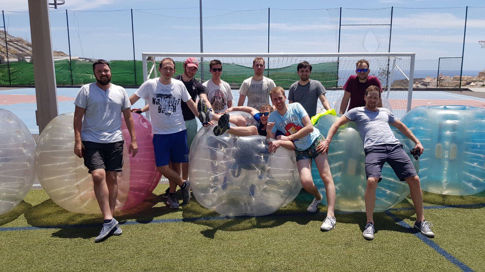 bubble football